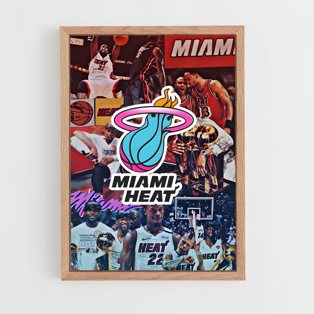 Poster Miami Heatwave – affiche Basketball (vue 4)